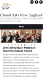 Mobile Screenshot of choralarts-newengland.org